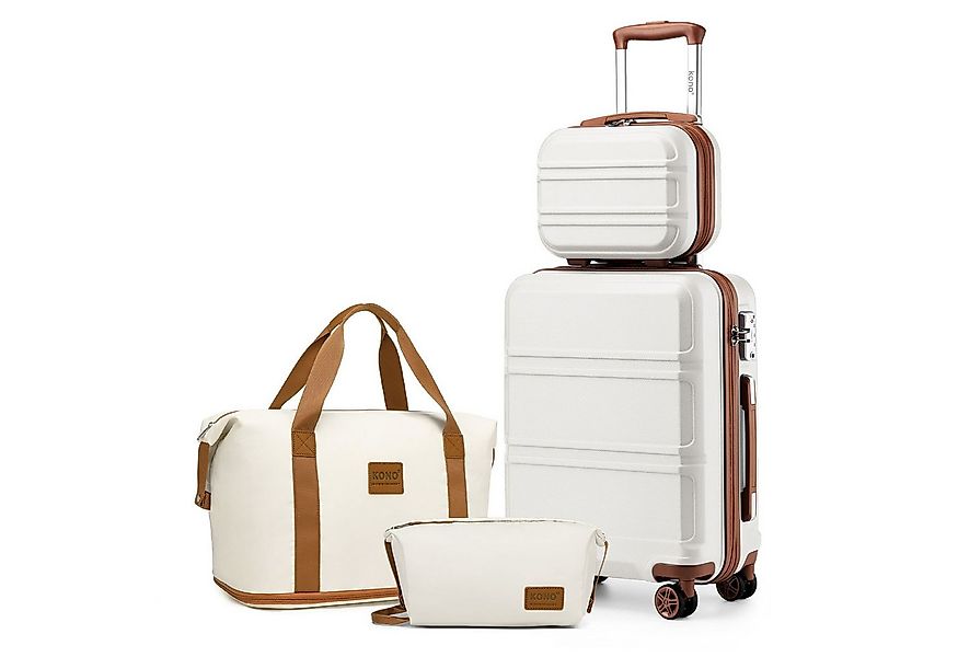 KONO Trolleyset Kombi-Set: Hartschalen-Koffer + Handgepäcktasche, (4 tlg) günstig online kaufen