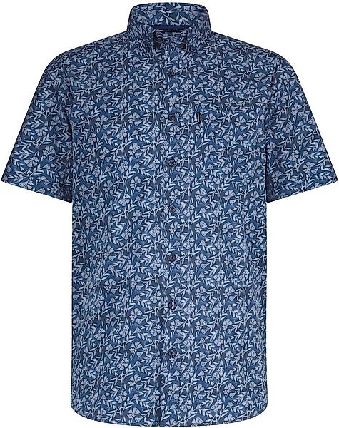 State Of Art Short Sleeve Hemd Leafs Navy - Größe XXL günstig online kaufen