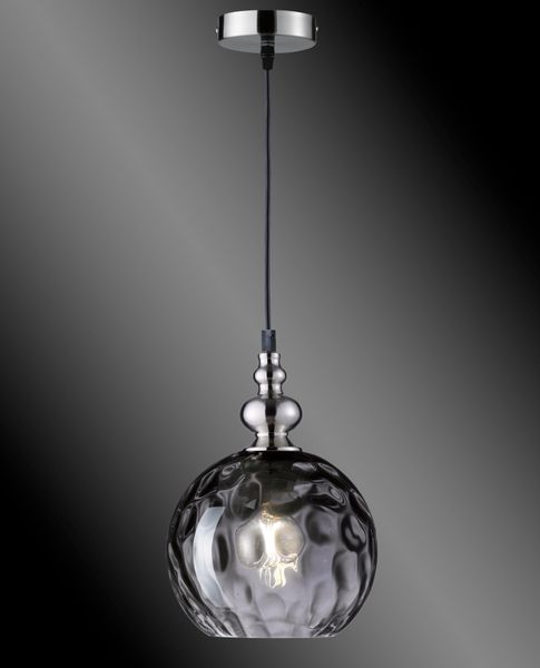 Hängeleuchte Uller 1-flg. Rauchglas/nickel Ø 20cm günstig online kaufen