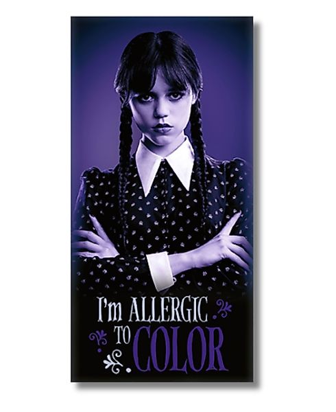 Wednesday Badetuch "I'm Allergic to Color", günstig online kaufen