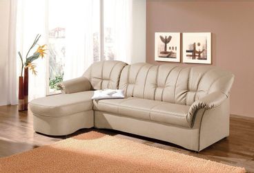 DOMO collection Ecksofa "Papenburg, zeitlose Rückensteppung, elegante Forme günstig online kaufen