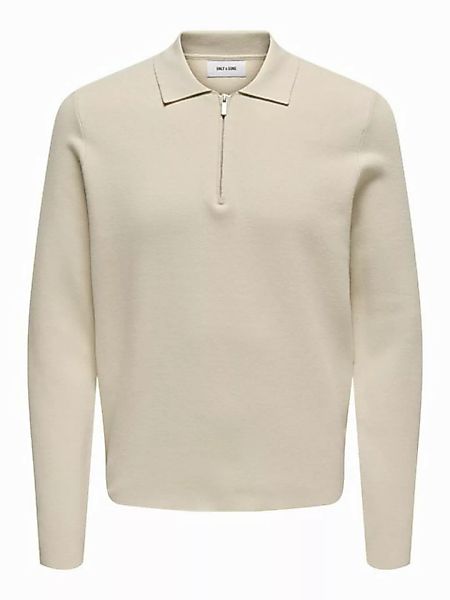 ONLY & SONS Polokragenpullover ONSCOOPER REG LS 12 HALF ZIP POLO günstig online kaufen