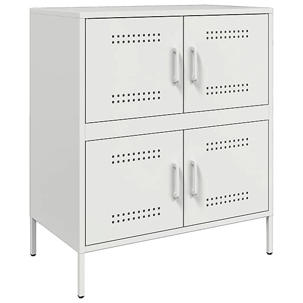 vidaXL Sideboard Weiß 68x39x79 cm Stahl 842957 günstig online kaufen