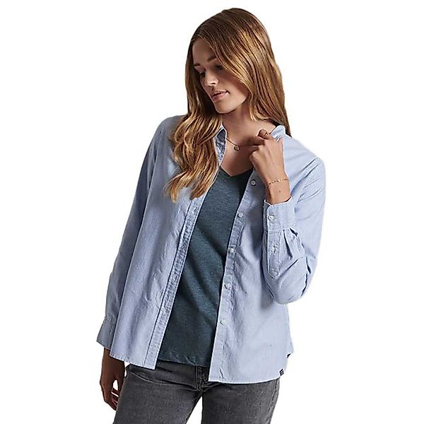 Superdry Studios Cotton Oxford Shirt XL Blue Stripe günstig online kaufen