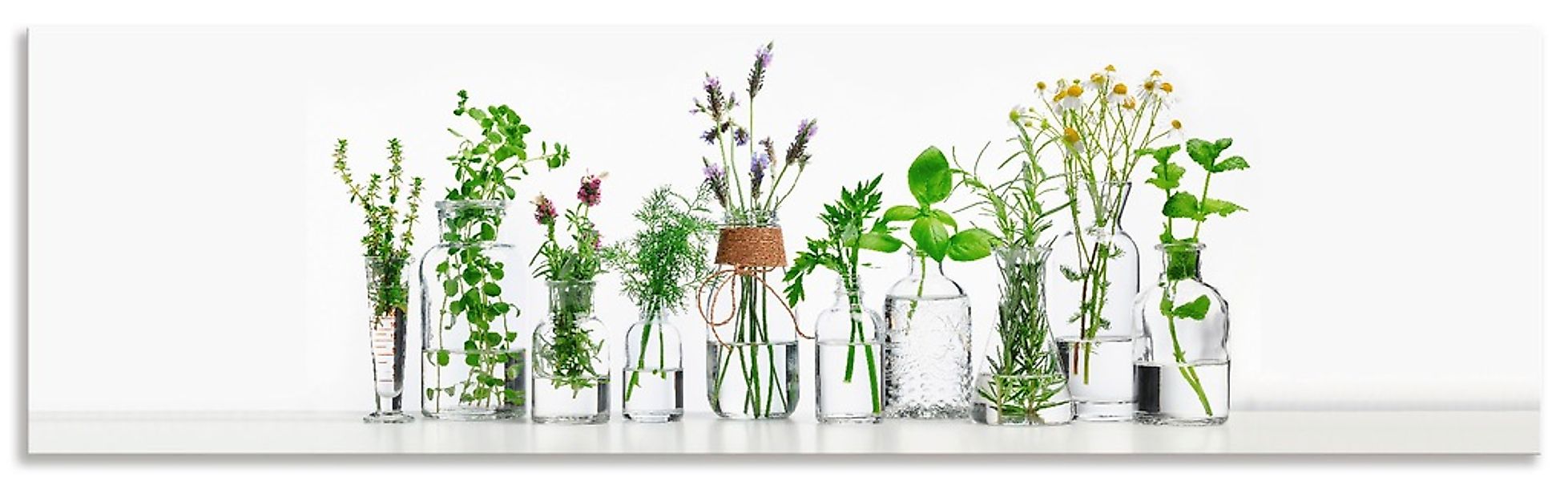 Artland Küchenrückwand "Öle mit Kräutern", (1 tlg.), Alu Spritzschutz mit K günstig online kaufen