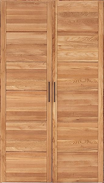 Home affaire Kleiderschrank "Chamara" aus massivem Eichenholz, in unterschi günstig online kaufen