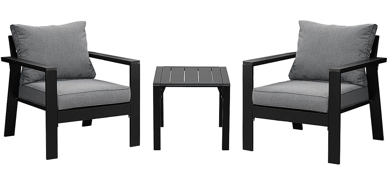 MeXo Gartenlounge-Set SGS zertifiziert, Aluminium Gartenmöbel günstig online kaufen