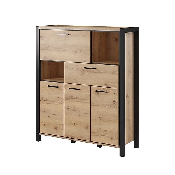Lomadox Highboard ACCRA-83, Wohnzimmer in Taurus günstig online kaufen