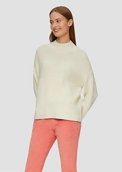 s.Oliver Strickpullover Pullover mit Strukturmix und Stehkragen günstig online kaufen