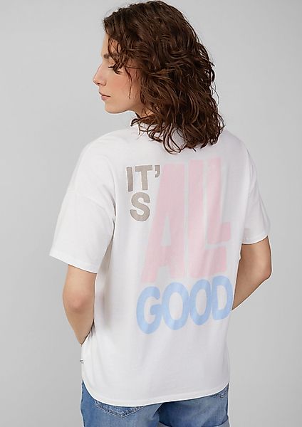 QS Kurzarmshirt Boyfriend-Shirt mit Front- und günstig online kaufen