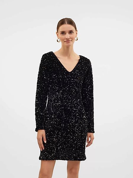 Vero Moda Partykleid "VMBELLA LS SHORT 2-WAY DRESS JRS", mit Glitzer Paille günstig online kaufen