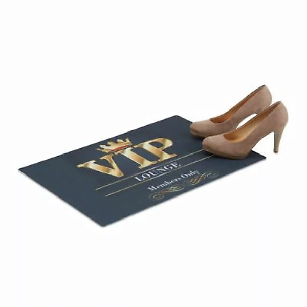 relaxdays Fußmatte VIP-Lounge 60 x 40 cm schwarz/gold günstig online kaufen