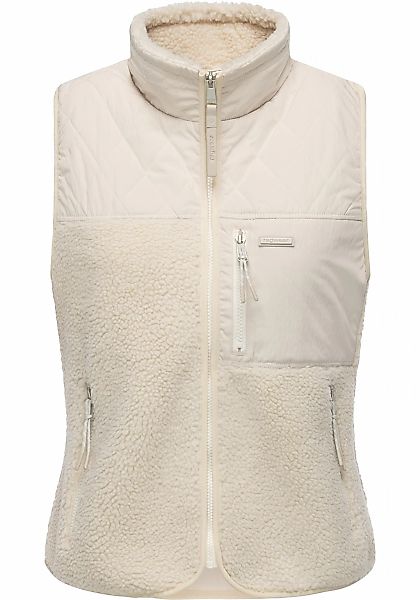 Ragwear Plüschweste "Junkin Bonded" warme Damen Weste aus Materialmix mit T günstig online kaufen