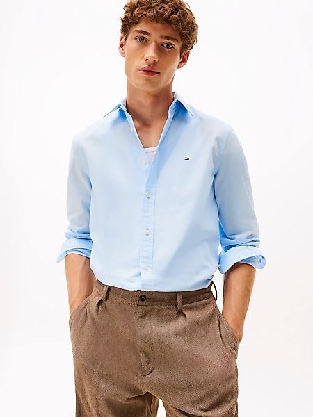 Tommy Hilfiger Langarmhemd "FLEX POPLIN SHIRT", Slim Fit, Kentkragen, Baumw günstig online kaufen