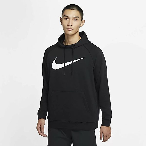 Nike Dri-fit Swoosh Kapuzenpullover 2XL Black / White günstig online kaufen