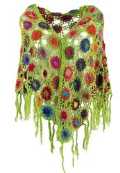 Guru-Shop Halstuch Häkelstola, Hippie Blümchen Häkelschal,.. günstig online kaufen