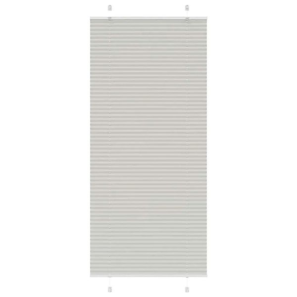 vidaXL Plissee Hellgrau 95x200 cm Stoffbreite 94,4 cm Polyester 4015363 günstig online kaufen