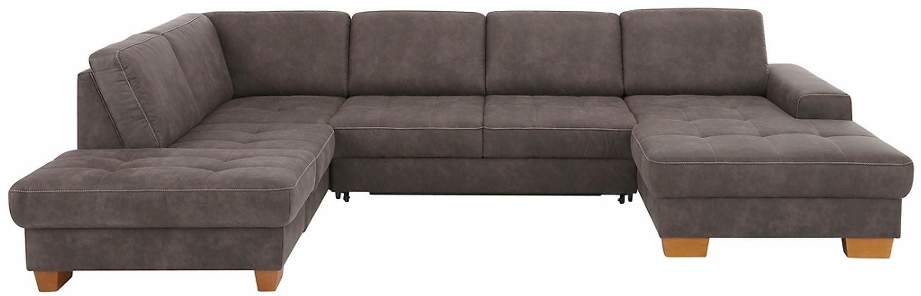 Home affaire Wohnlandschaft »Puccini U-Form« mit Federkern, Sitztiefenverst günstig online kaufen