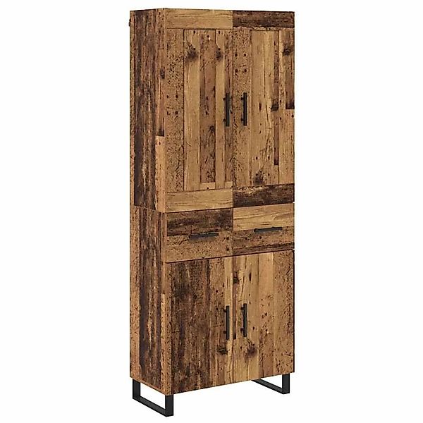 vidaXL Highboard Altholz 69,5 x 34 x 180 cm Holzwerkstoff 3415657 günstig online kaufen