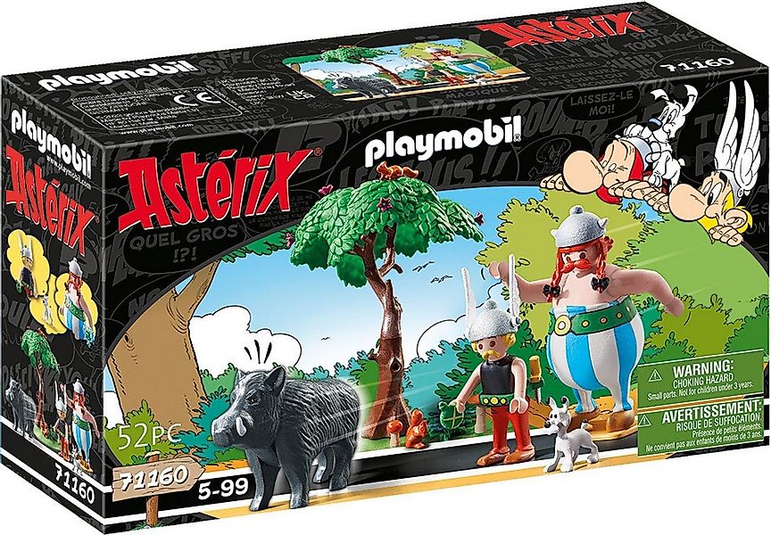 Playmobil® Wildschweinjagd (71160), Asterix Konstruktions-Spielset, (52 St) günstig online kaufen