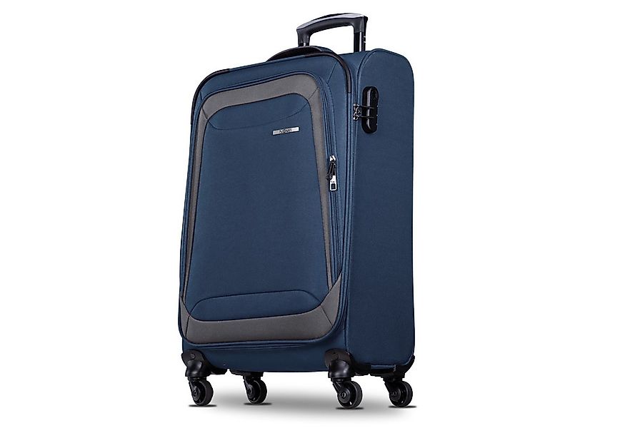 NOWI Trolley Koffer Weichschalenkoffer mit Rollen & Zahlenschloss - M-L-XL günstig online kaufen