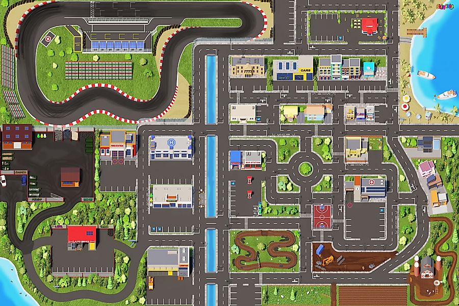 SkippiDoo Kinderteppich Straßenteppich Spielteppich Kinderzimmer Teppich günstig online kaufen