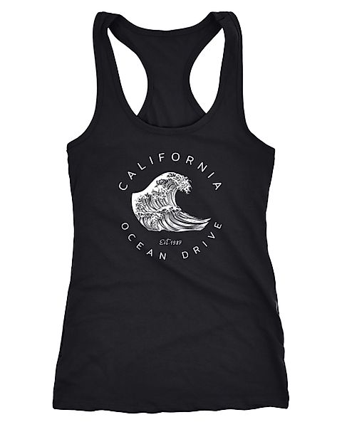 Neverless Tanktop Damen Tank-Top Welle Wave günstig online kaufen