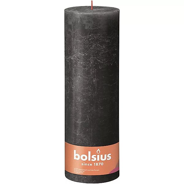 Bolsius Rustik-Kerze Shine 300/100 mm Stürmisches Grau günstig online kaufen