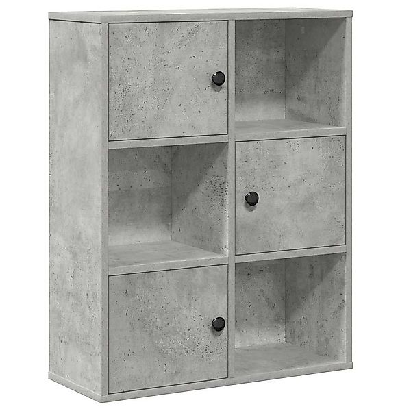 vidaXL Bücherregal Bücherregal Betongrau 60x24x76,5 cm günstig online kaufen