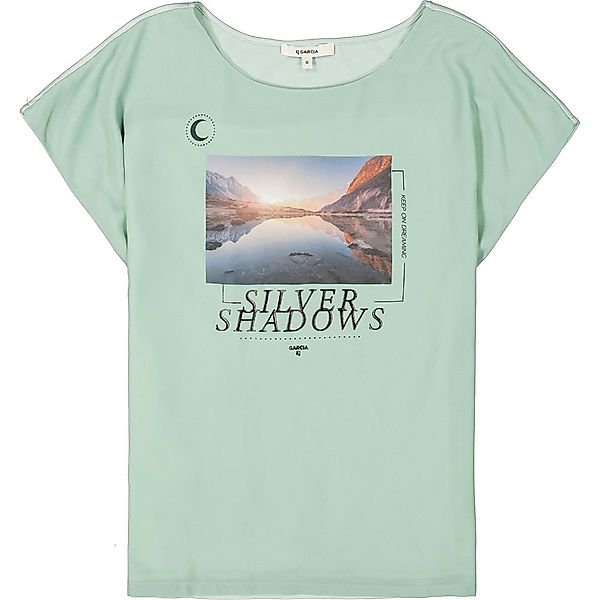 Garcia Kurzärmeliges T-shirt S Frosty Green günstig online kaufen