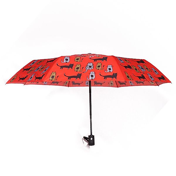 BIGGDESIGN Langregenschirm Biggdesign Cats Mini roter günstig online kaufen