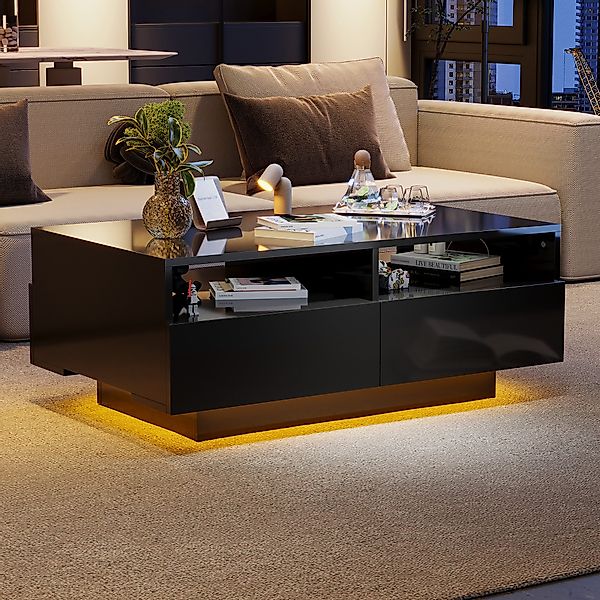 MODFU Couchtisch Sofatisch, mit 4 Schubladen,16 günstig online kaufen