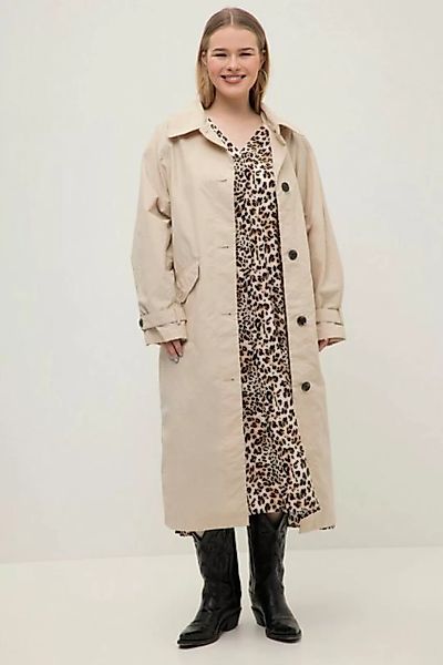 Studio Untold Wintermantel Trenchcoat oversized großer Kragen gerundeter Sa günstig online kaufen