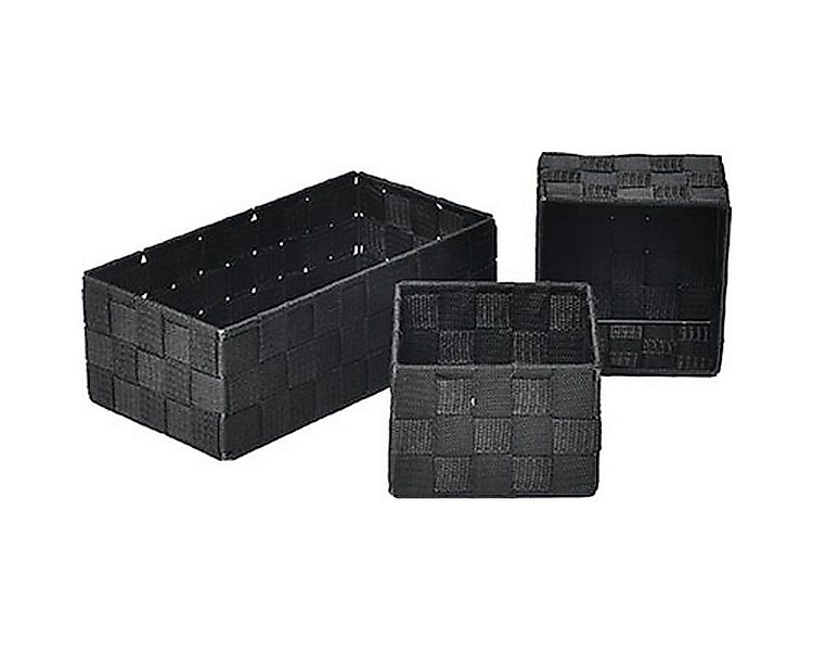 TENDANCE Aufbewahrungskorb Dekokorb Ordnungsboxen 3-teilig Box Kiste Regalk günstig online kaufen