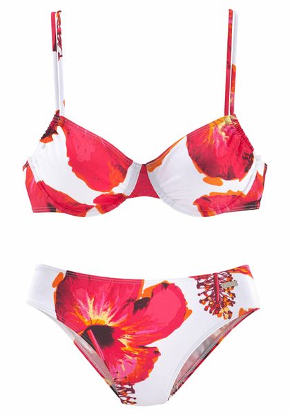 LASCANA Bügel-Bikini mit plakativem Blütenprint günstig online kaufen