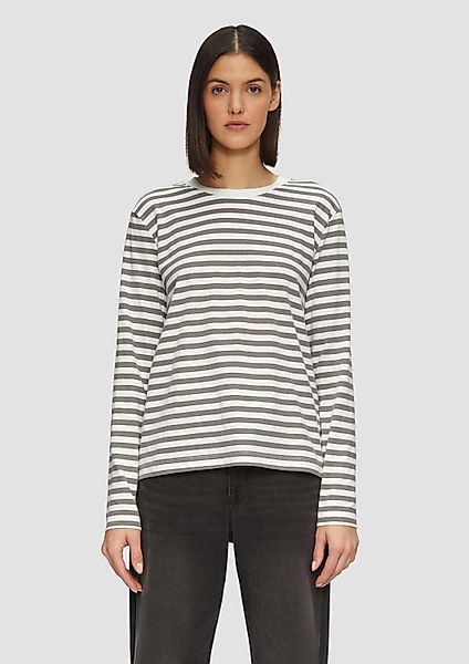 s.Oliver Langarmshirt T-Shirt Gestreiftes Langarmshirt aus günstig online kaufen