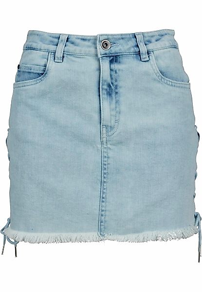 URBAN CLASSICS Jerseyrock "Urban Classics Damen Ladies Denim Lace Up Skirt" günstig online kaufen