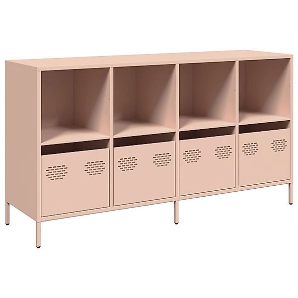 vidaXL Sideboard Rosa 135x39x73,5 cm Kaltgewalzter Stahl 3307162 günstig online kaufen