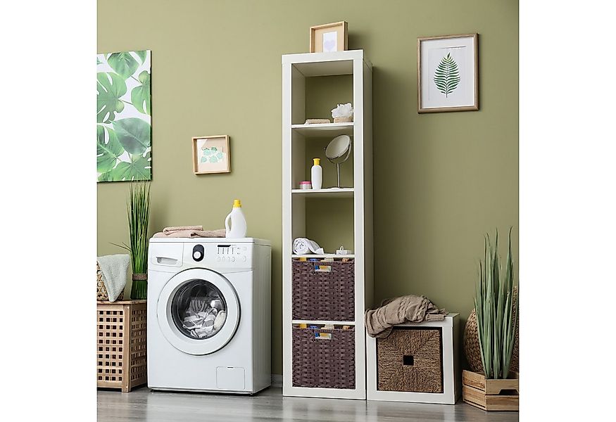 relaxdays Regalkorb Aufbewahrungskorb im 2er Set, braun günstig online kaufen