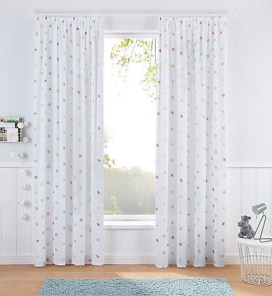 OTTO home Gardine Stern (1 St), Kräuselband, halbtransparent, Kindergardine günstig online kaufen