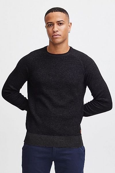 Blend Rundhalspullover BHGandolf Strickpullover mit farblich abgesetzten Ak günstig online kaufen