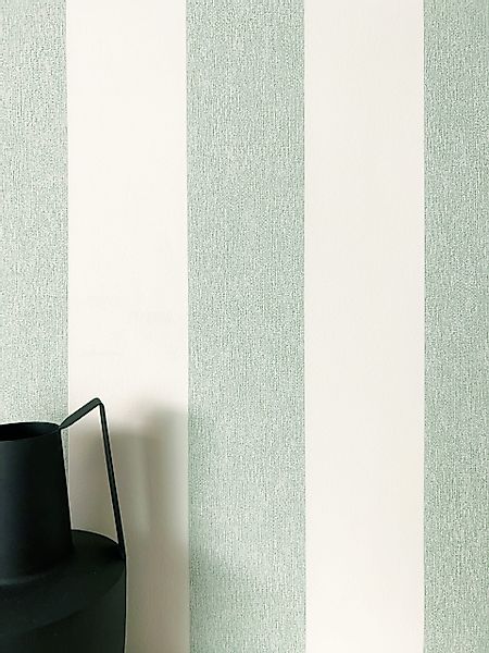 Newroom Vliestapete, Grün Tapete Modern Streifen günstig online kaufen