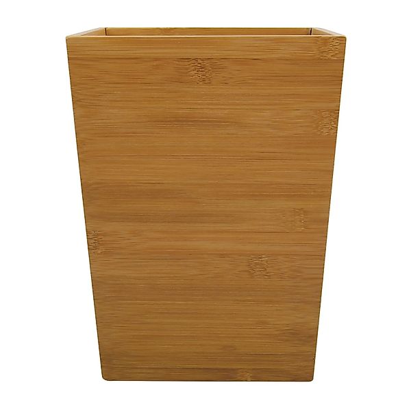 MSV Abfalleimer Bambus 3, Braun günstig online kaufen