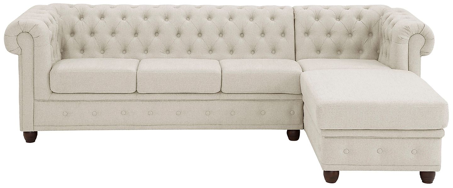 Home affaire Chesterfield-Sofa New Castle L-Form, günstig online kaufen