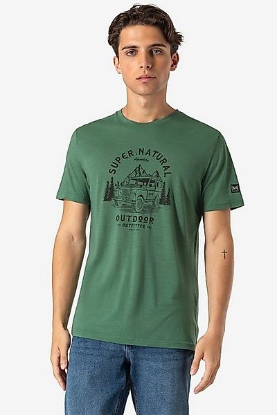 SUPER.NATURAL Print-Shirt für Herren, kurzam aus günstig online kaufen