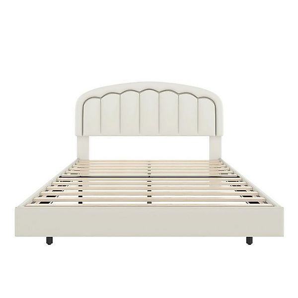 Gotagee Polsterbett Modernes 160x200 cm Bett mit Blütenkopfteil Doppelbett günstig online kaufen