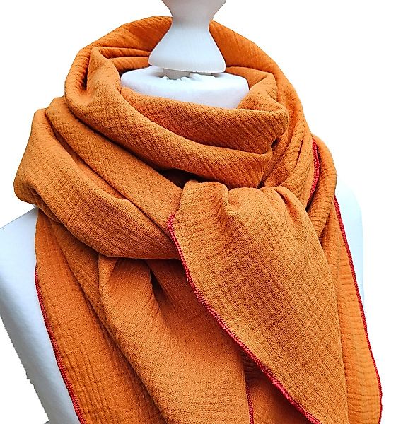 Modetuch Handmade Musselintuch Unifarben Musselin Schal günstig online kaufen