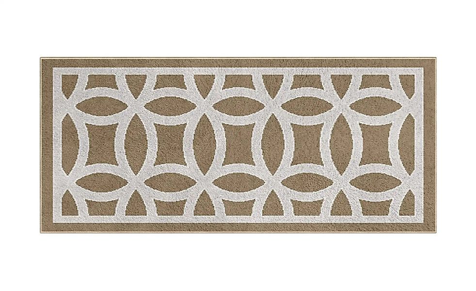 Webteppich  Welle ¦ braun ¦ Synthetische Fasern ¦ Maße (cm): B: 80 Teppiche günstig online kaufen
