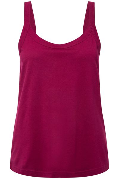 Ulla Popken Longtop Spaghettitop Rundhals Modalmix günstig online kaufen