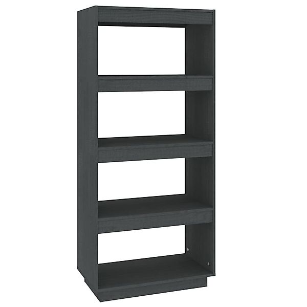 furnicato Bücherregal Bücherregal/Raumteiler Grau 60x35x135 cm günstig online kaufen